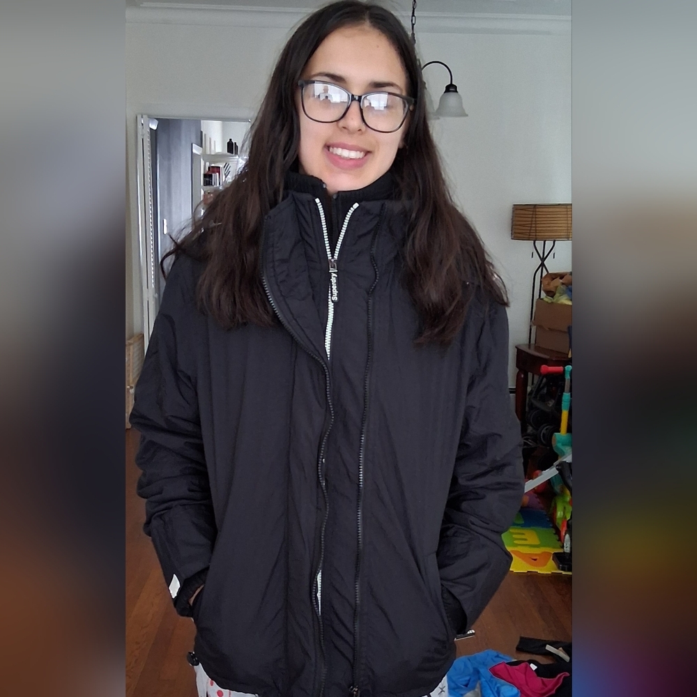 Superdry Black Zip-Up Jacket